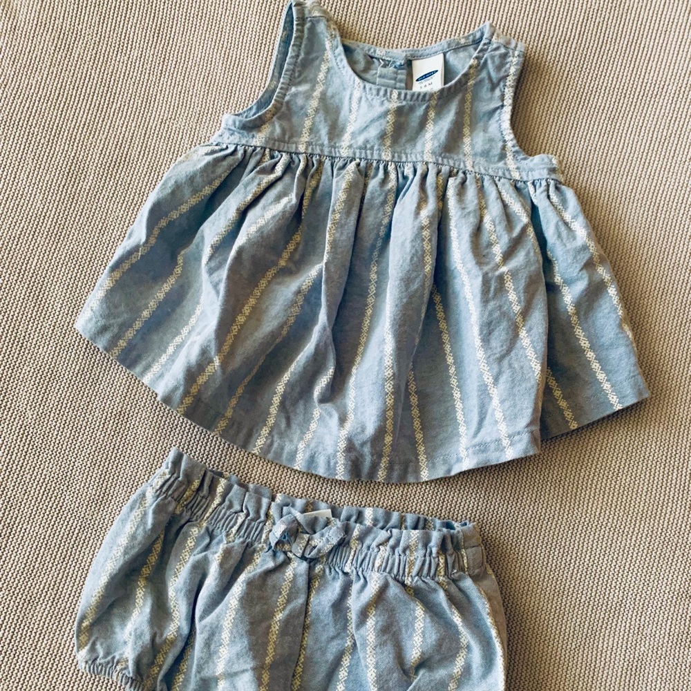 OLD NAVY White Floral Print Matching Set